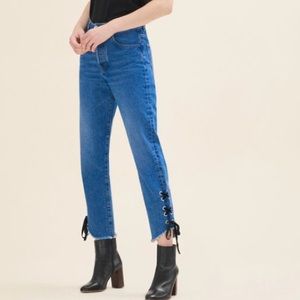 Maje Boyfriend cut Cropped Jean